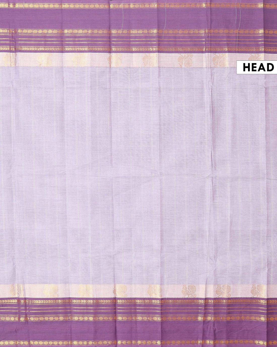 Handwoven Chettinad Cotton Saree with Traditional Zari Border - Grey 