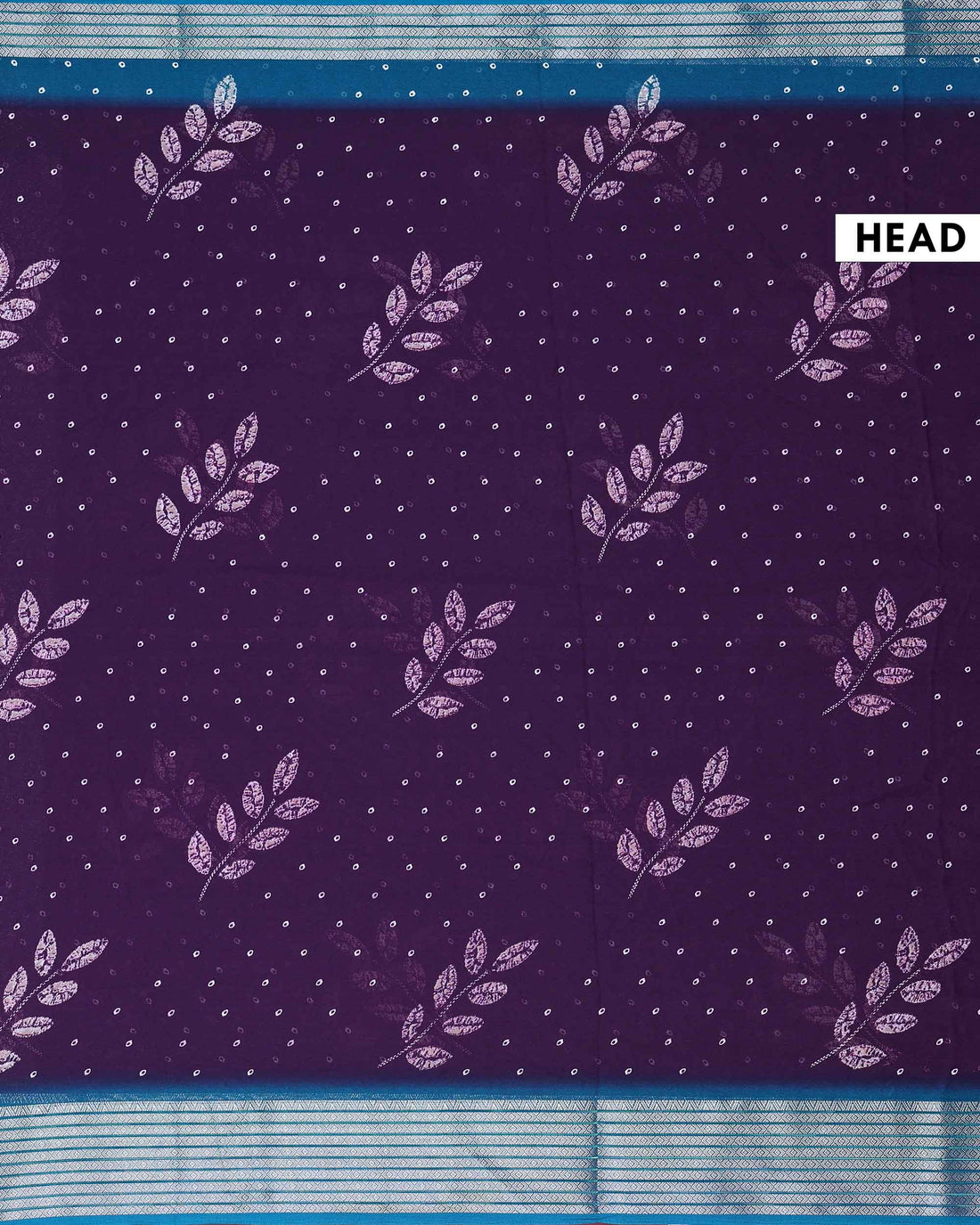 Elegant Traditional Dola Silk Saree with All Over Woven Leaf Buti Design and Intricate Geometric Border - Purple