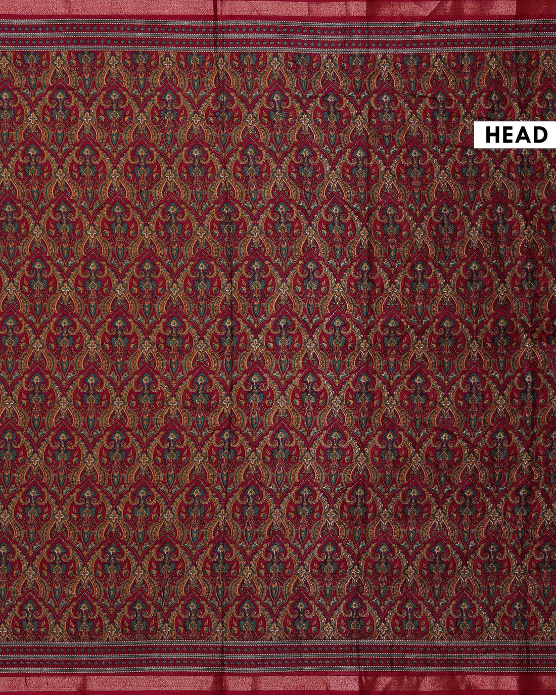 Elegant Art Silk Saree Classic Paisley Pattern Weaving with Elaborate Ethnic Border and Elegant Pallu - Maroon