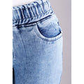 Shop Women Blue Jogger Cargo Jeans