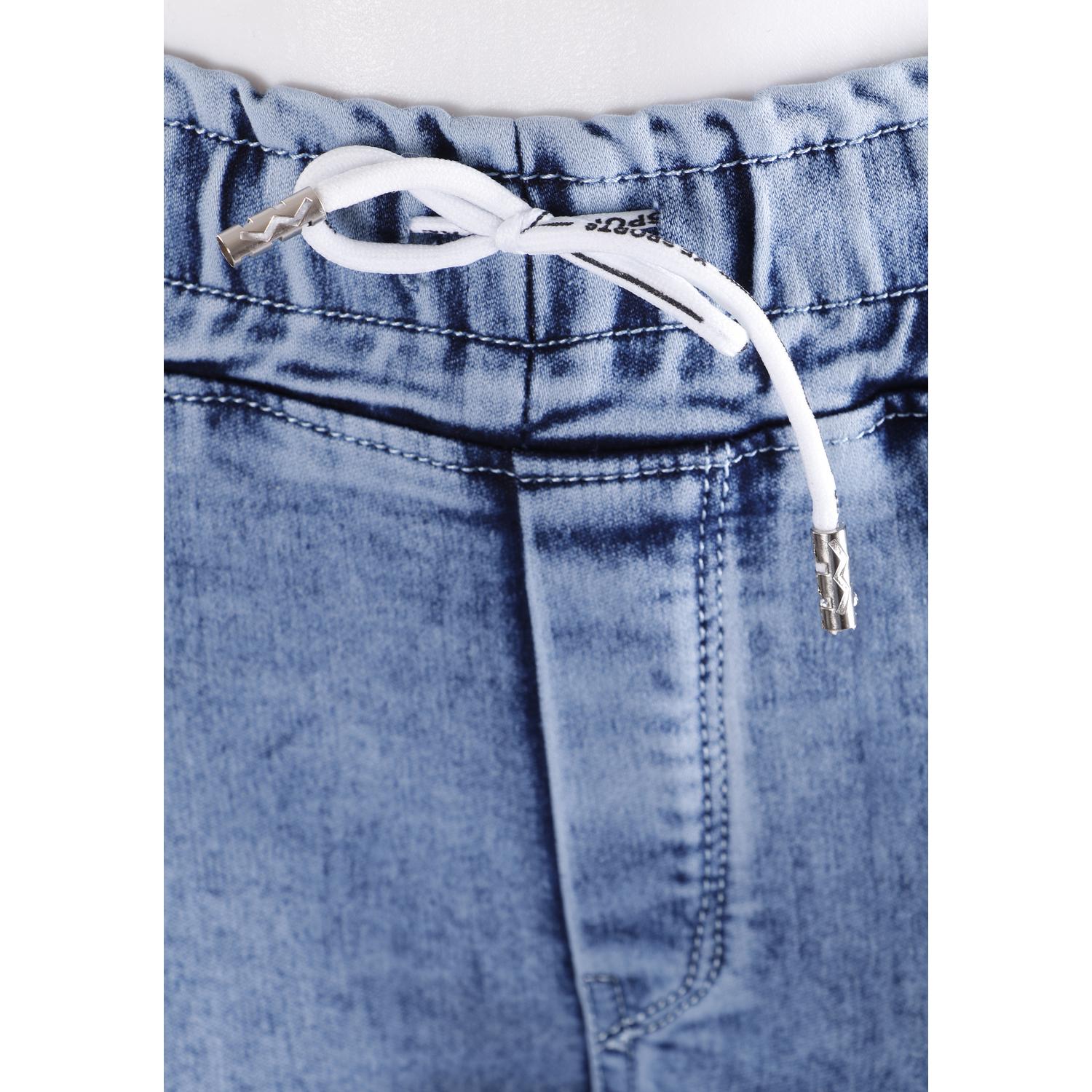 Buy Women Blue Jogger Cargo Jeans Online 