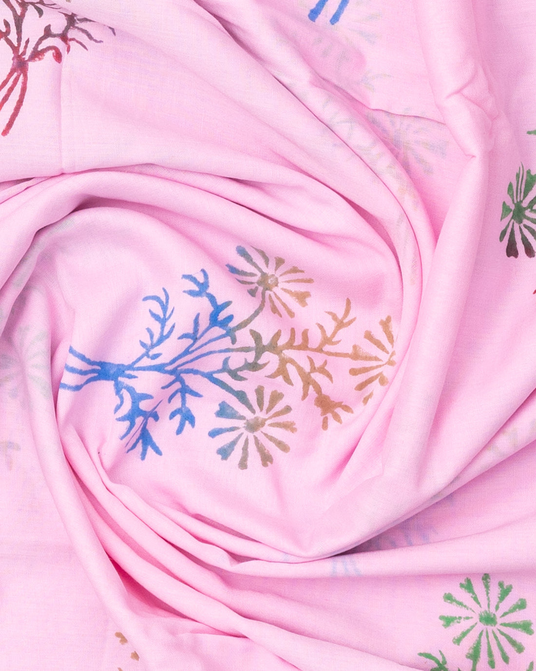 Light Pink Colour Mul Mul Cotton Saree