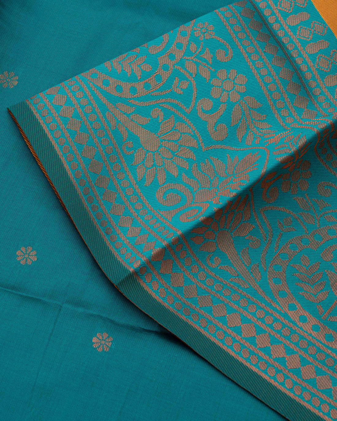 Mustard Color Lichi Silk Saree