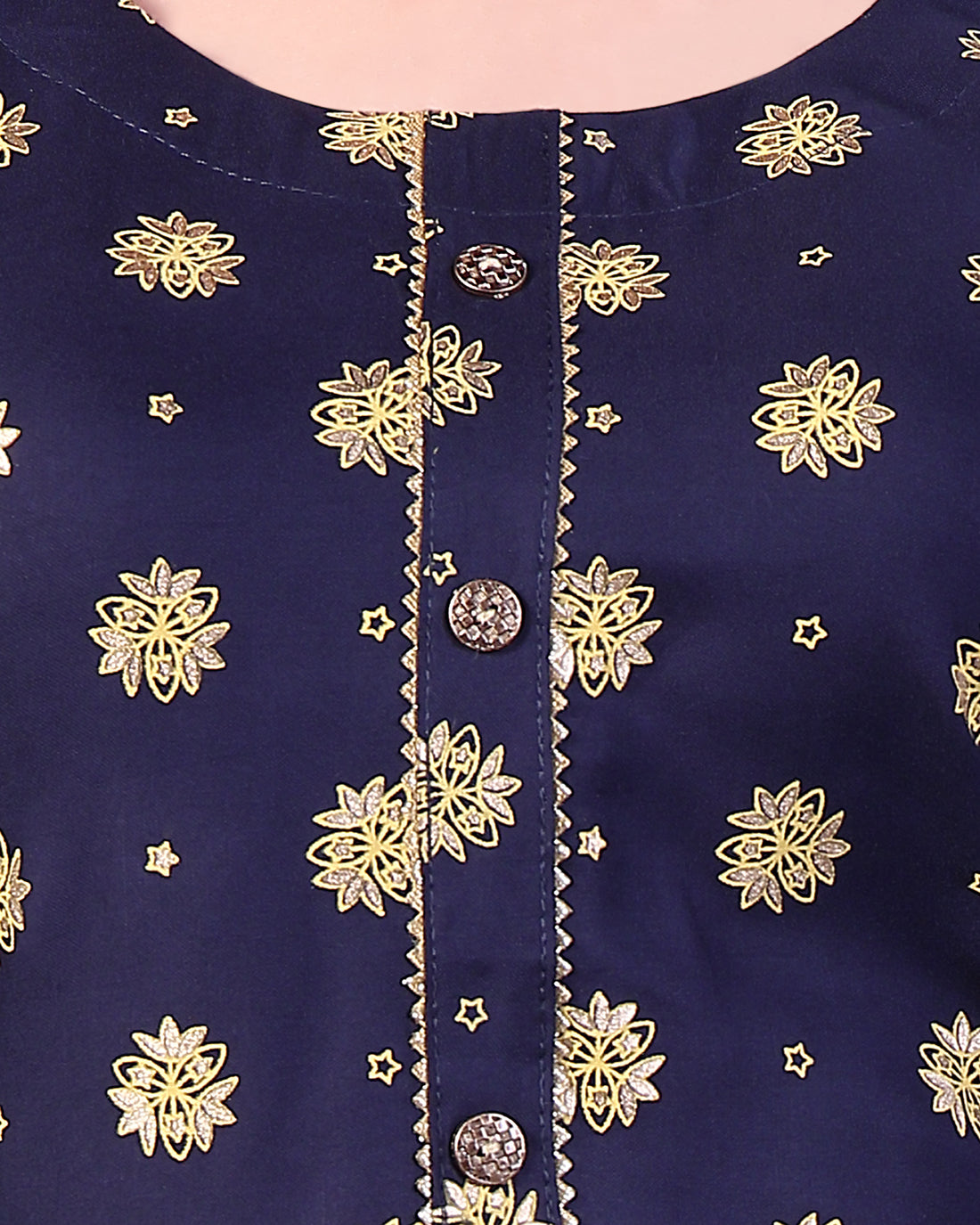Navy Blue Colour Top & Palazzo Set
