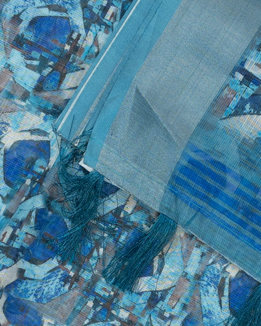 Blue Colour Cotton Saree