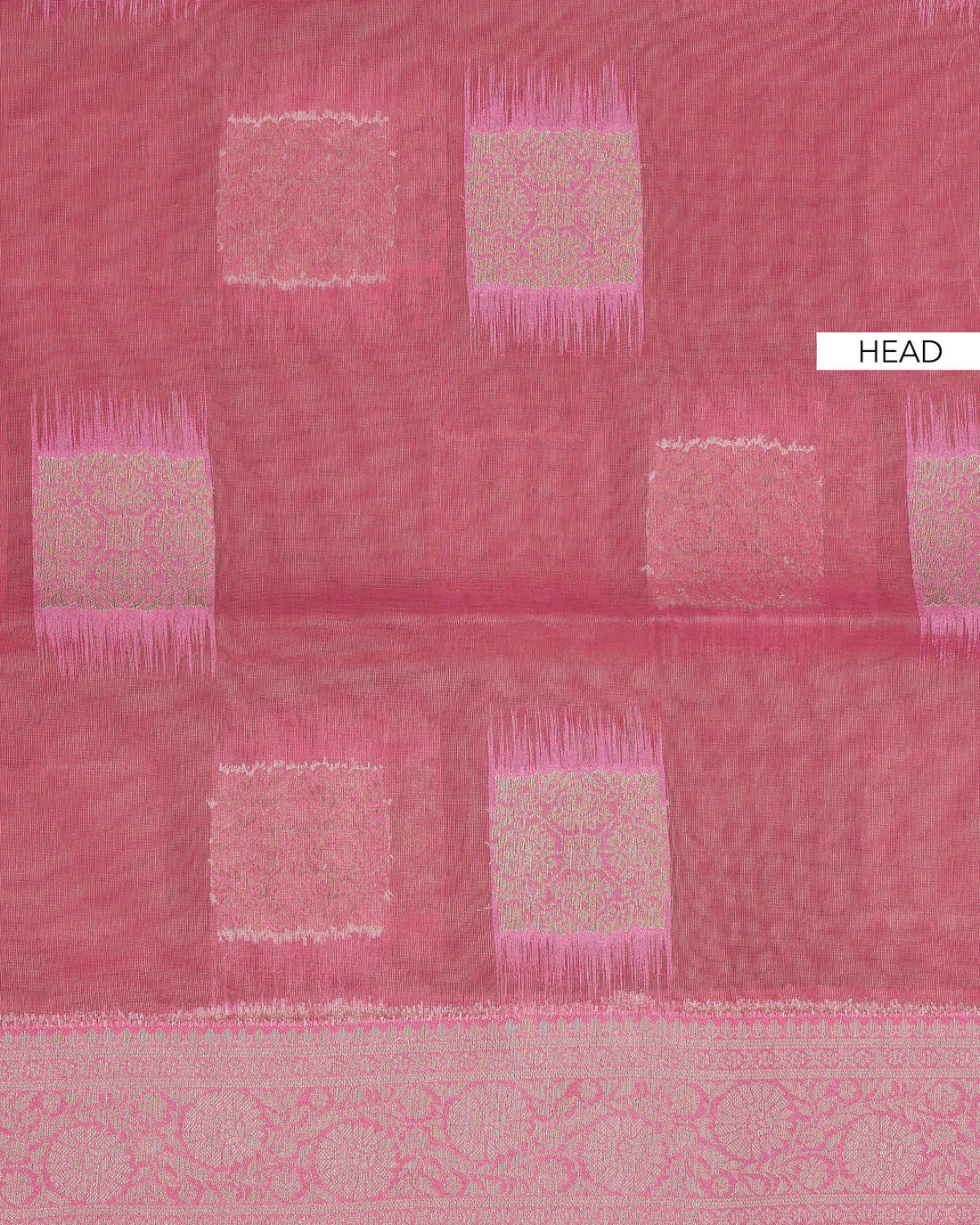 Ethnic Printed Tissue Saree - Red