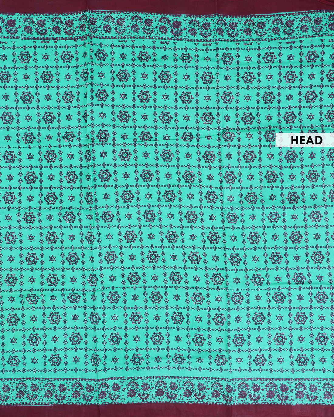 Classic Sungudi Cotton Saree With Printed Design - Green