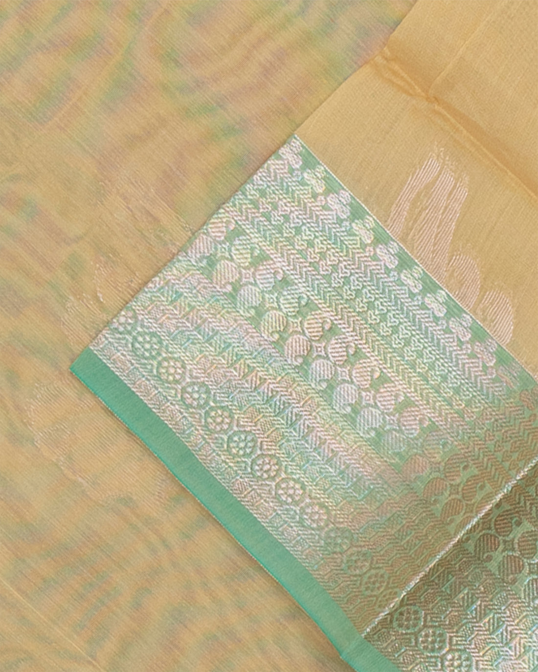 Sandal Color Silk Cotton Saree