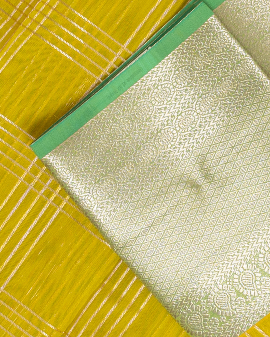 Elampillai Silk Cotton Saree with Zari Weave - Yellow