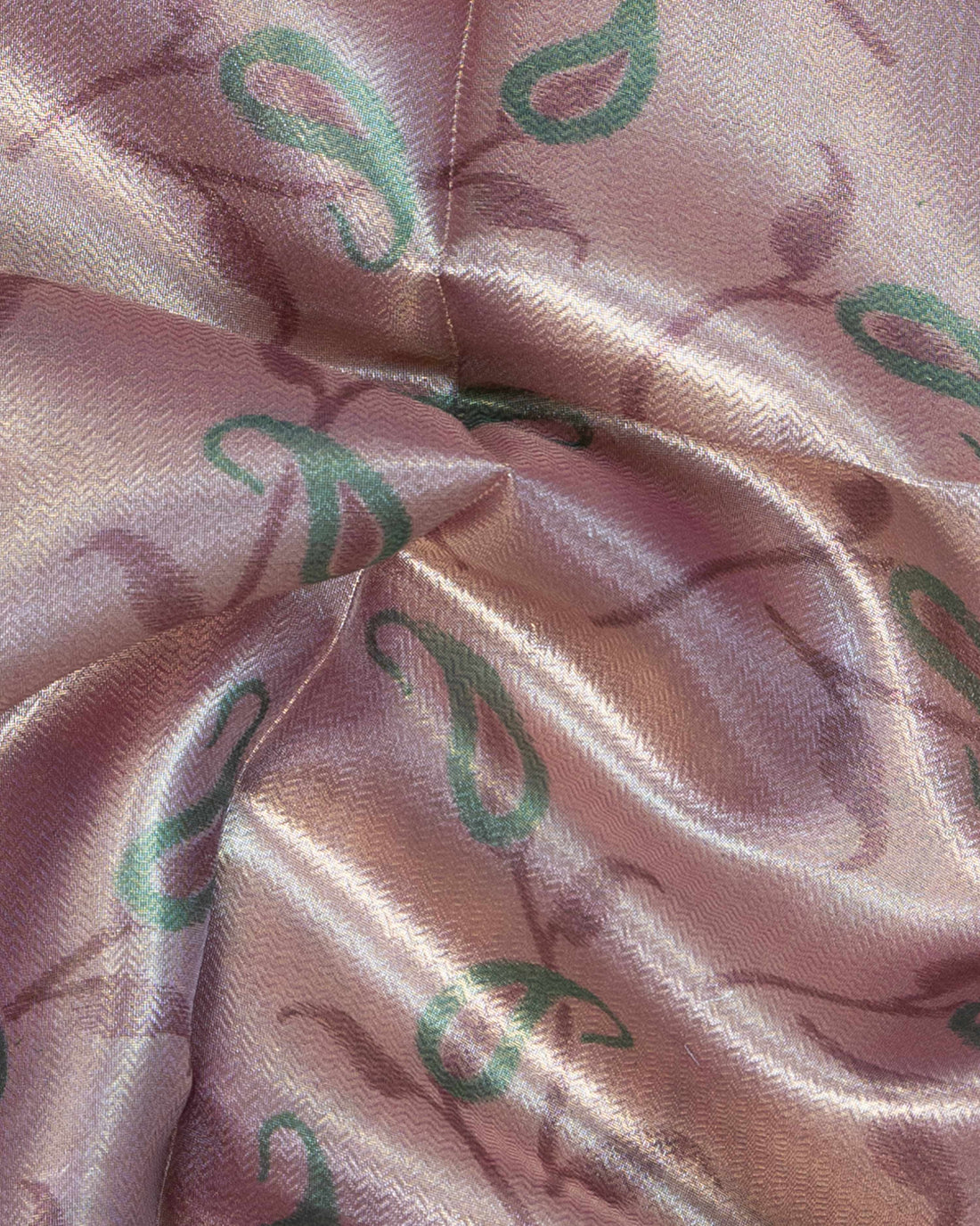 Ethnic Printed Tissue Saree - Gold