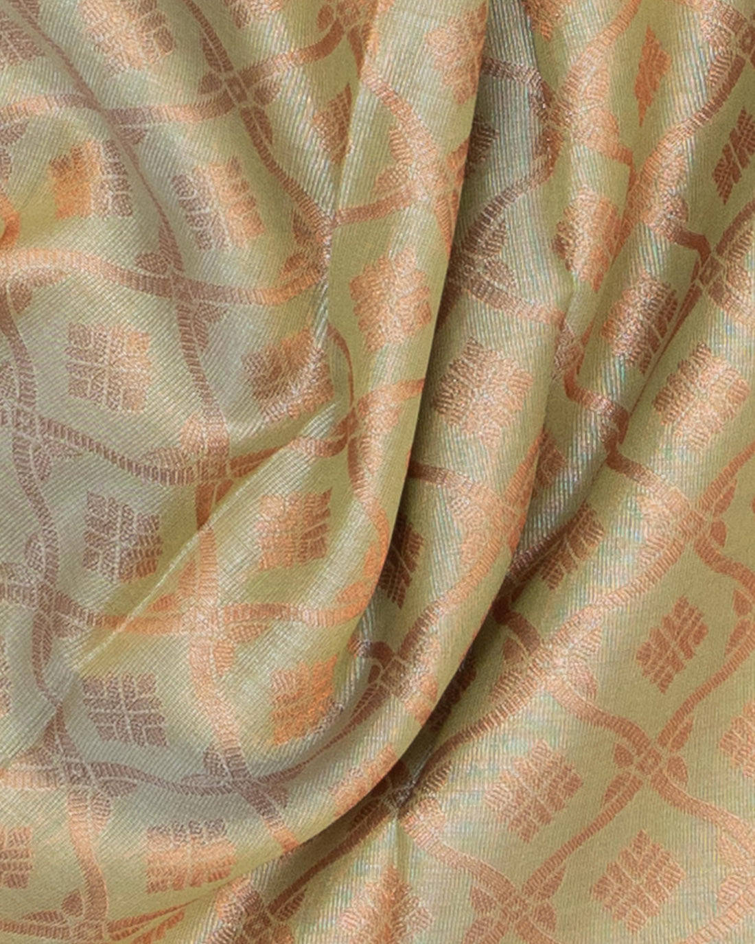 Light Green Color Silk Cotton Saree