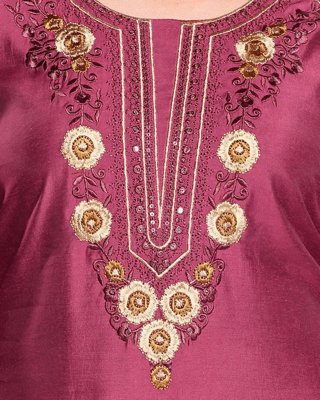 Purple Colour Top & Palazzo Set