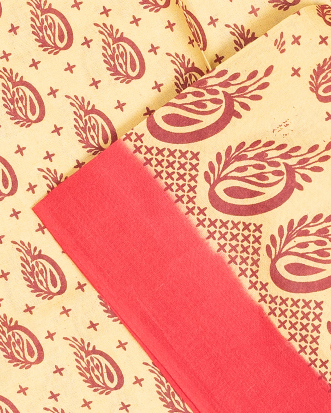 Classic Sungudi Cotton Saree With Printed Design - Sandal