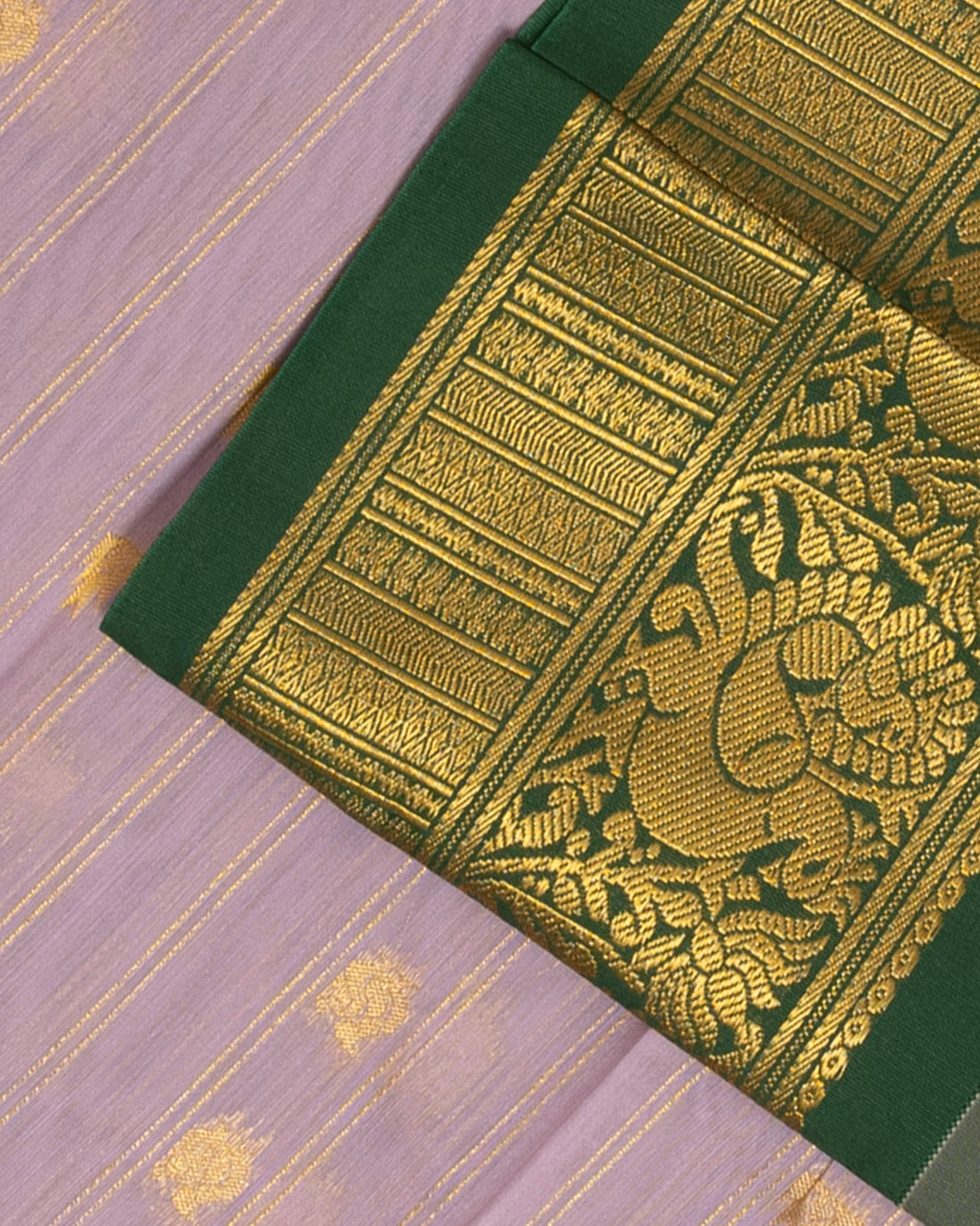 Lavender Color Elampillai Silk Cotton Sarees