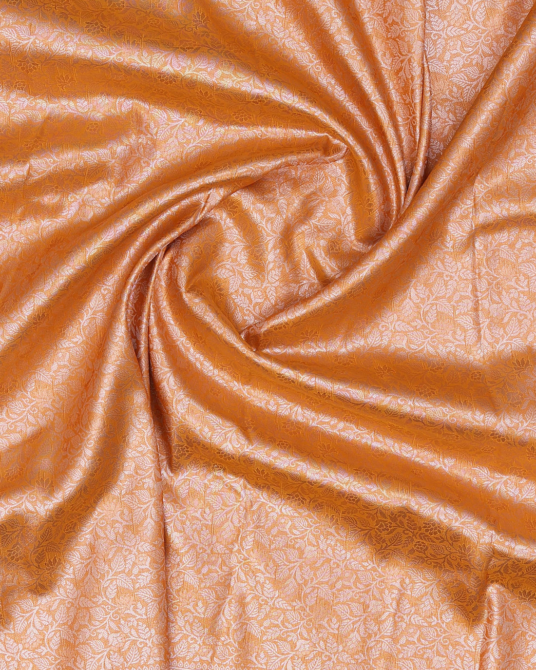 Ethnic Solid Tissue Saree - Yellow