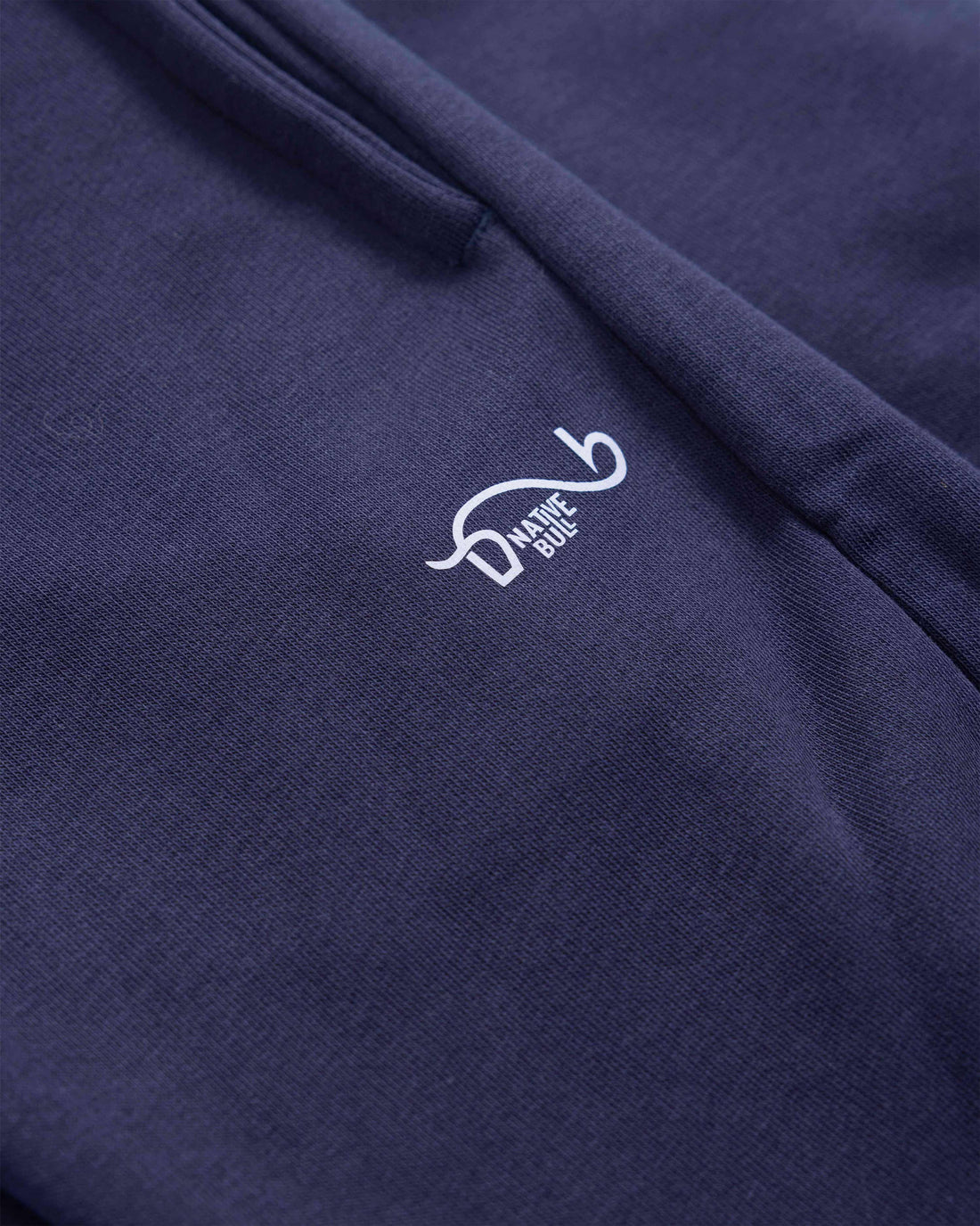 Men’s Jogger-Style Track Pant with Ribbed Cuffs and Adjustable Drawstring - Navy Blue