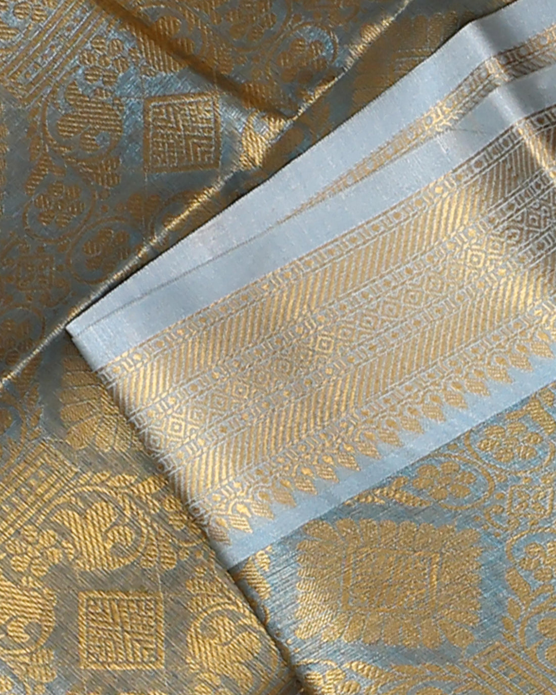 Ethnic Printed Tissue Saree - Multi
