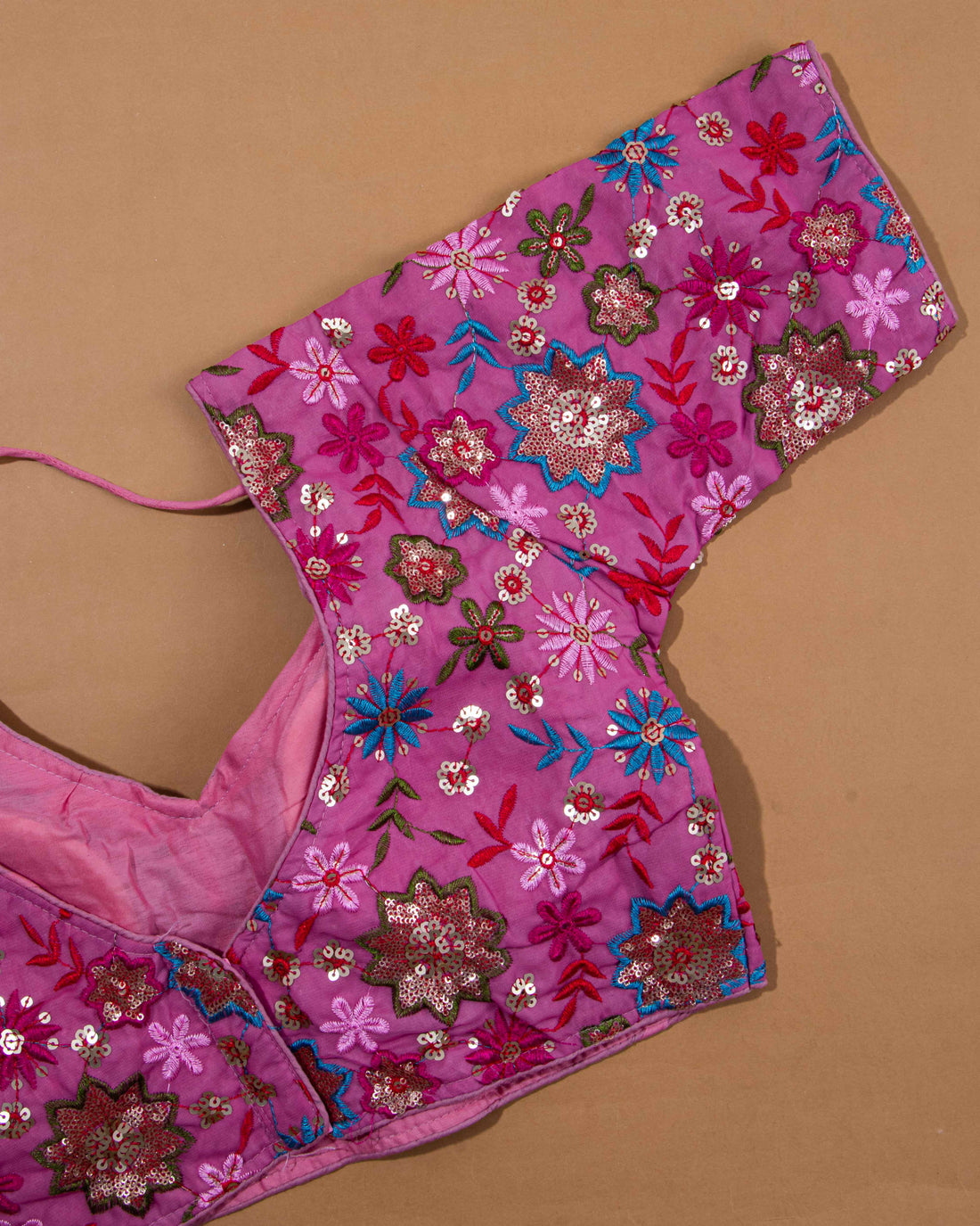 Pink Colour Readymade Blouse