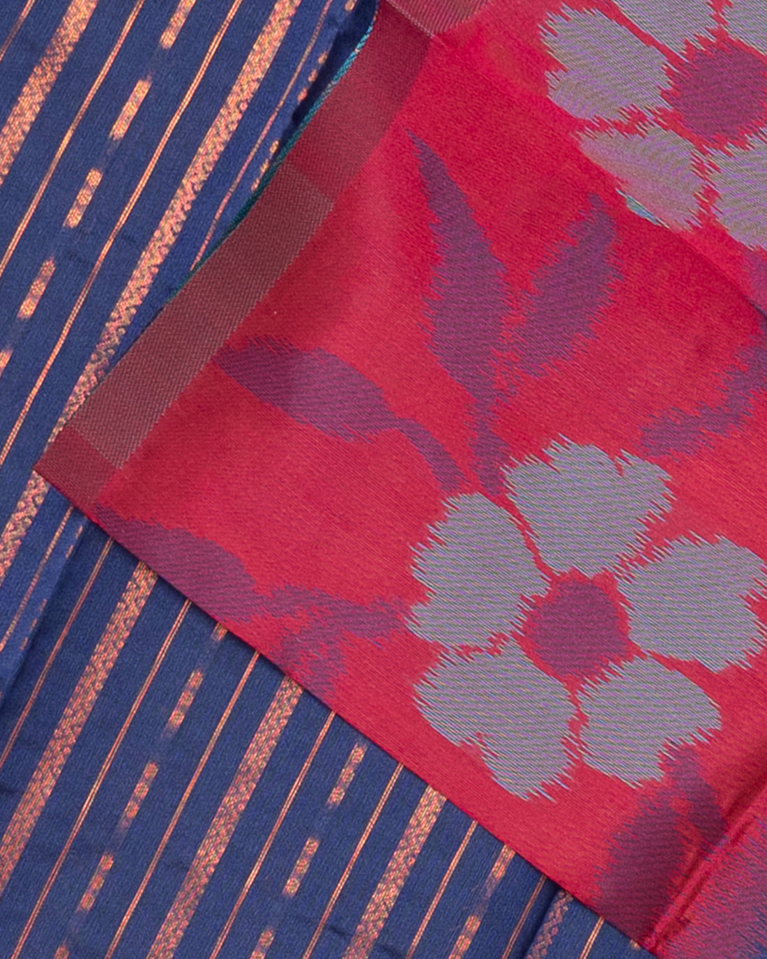 Navy Blue Color Elampillai Silk Cotton Sarees