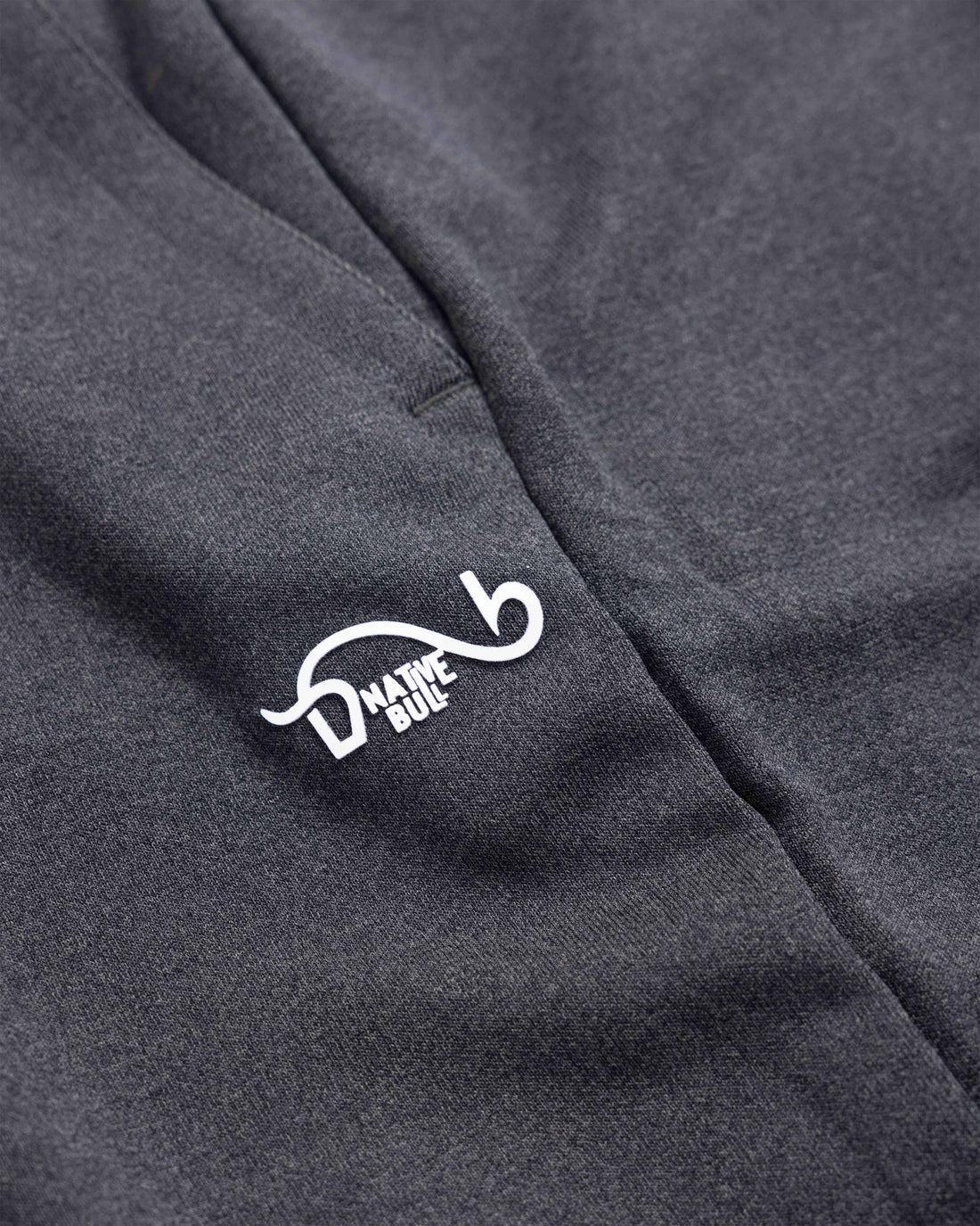 Men’s Jogger-Style Track Pant with Ribbed Cuffs and Adjustable Drawstring  - Grey