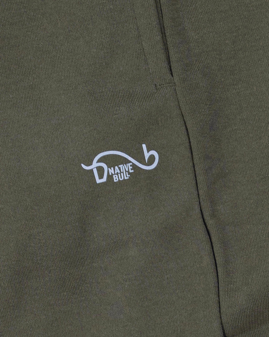 Men’s Jogger-Style Track Pant with Ribbed Cuffs and Adjustable Drawstring - Green