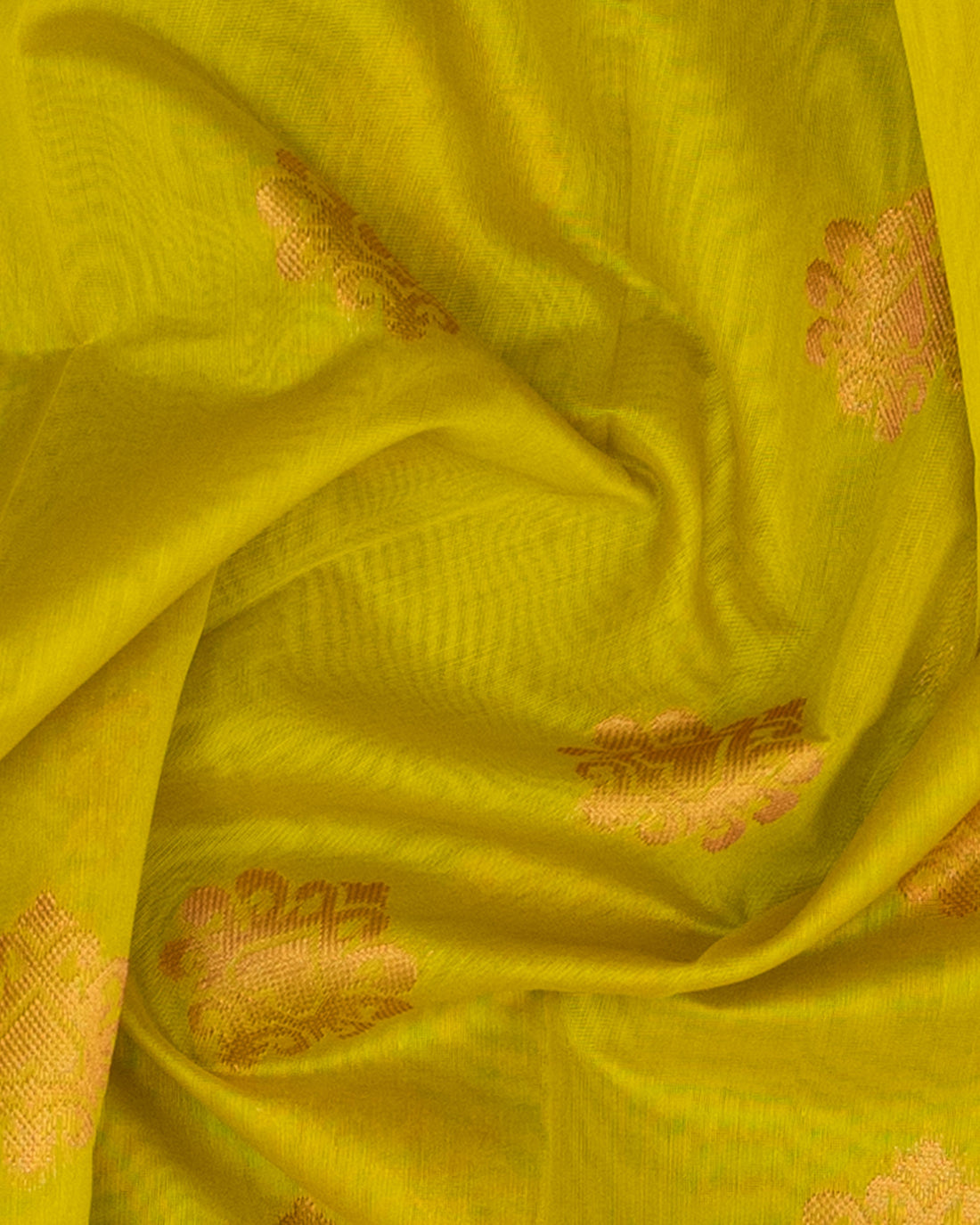 Yellow Color Silk Cotton Saree