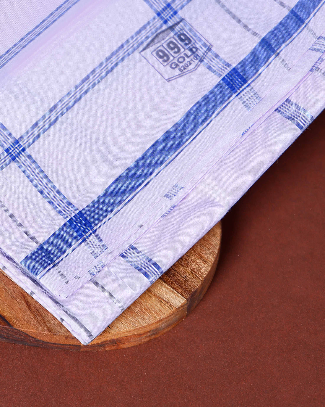999 Brand Men's Premium Cotton Striped Lungi Stitched - White