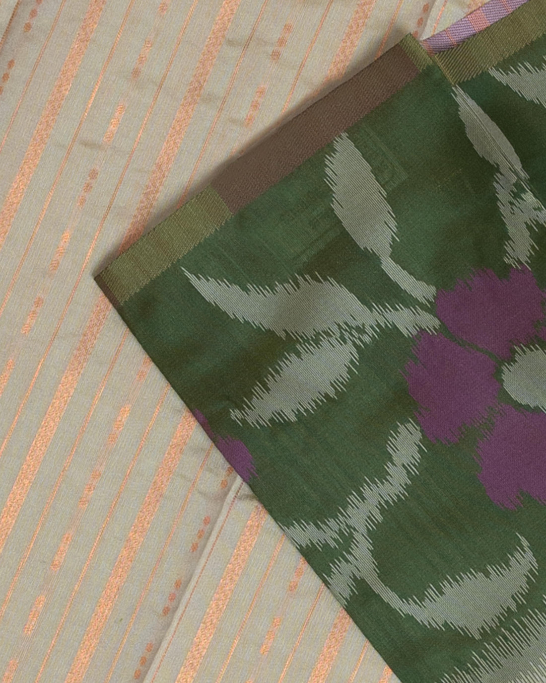 Beige Color Elampillai Silk Cotton Sarees