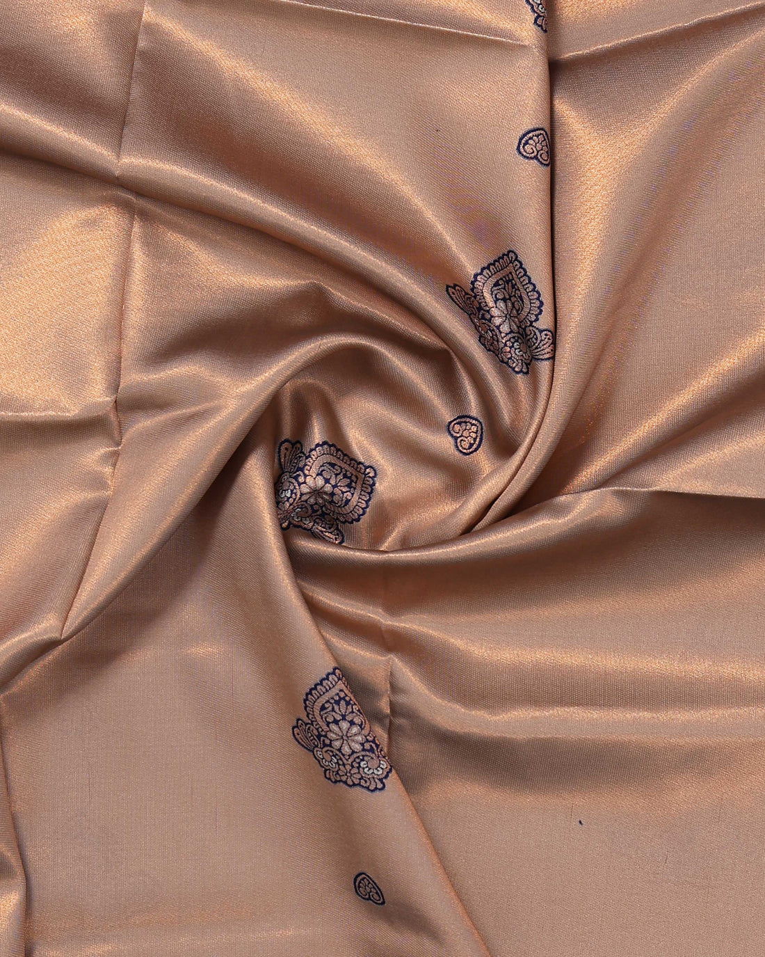 Beige Color Lichi Silk Saree