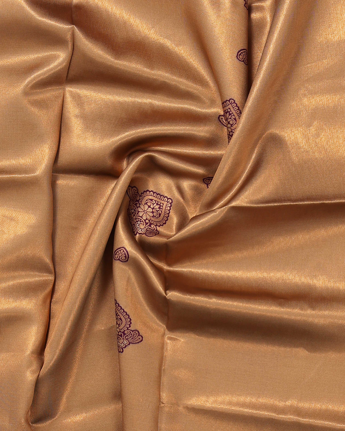Golden Yellow Color Lichi Silk Saree