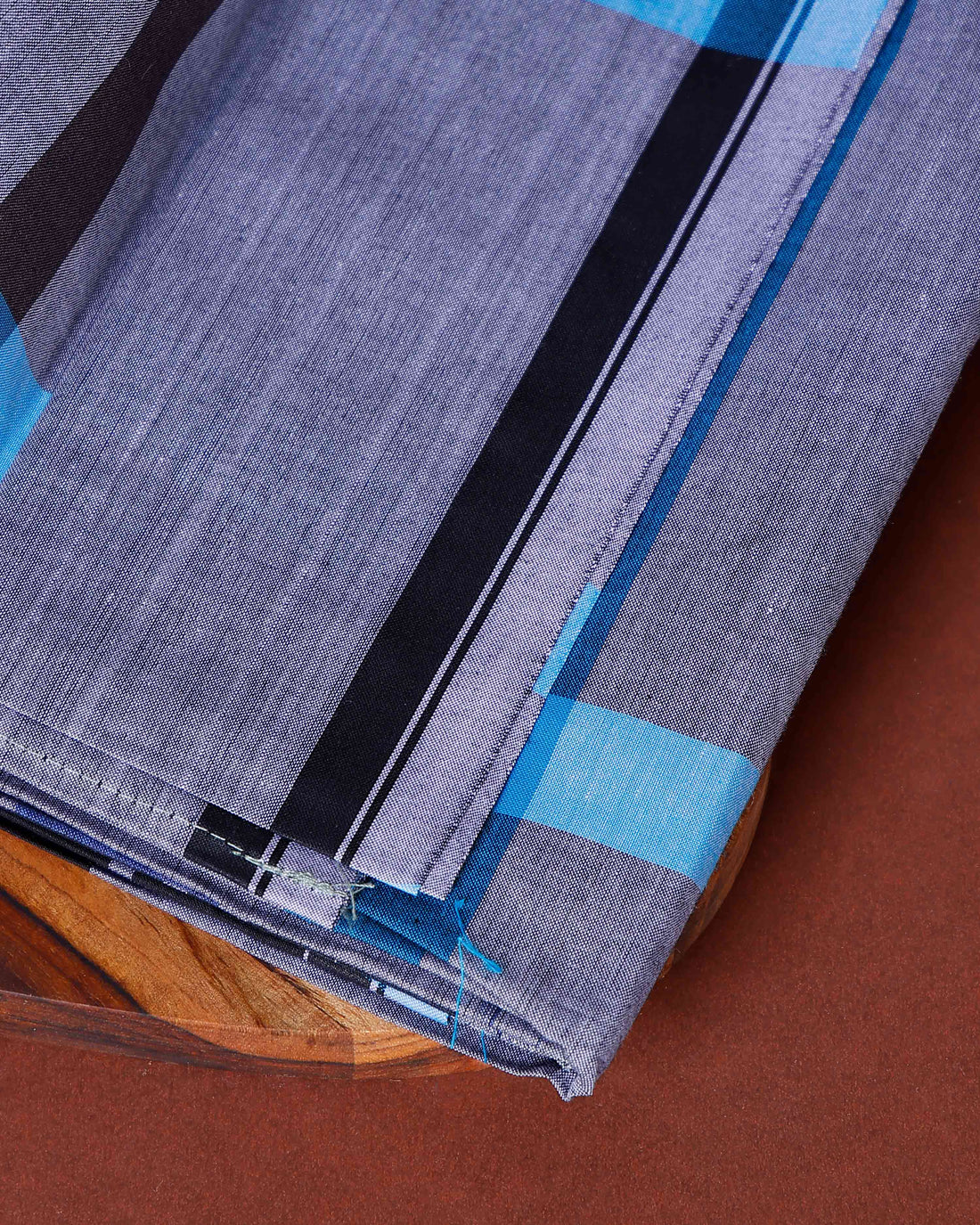 Sangu Brand Men's Premium Cotton Stripes Lungi Stitched - Multi