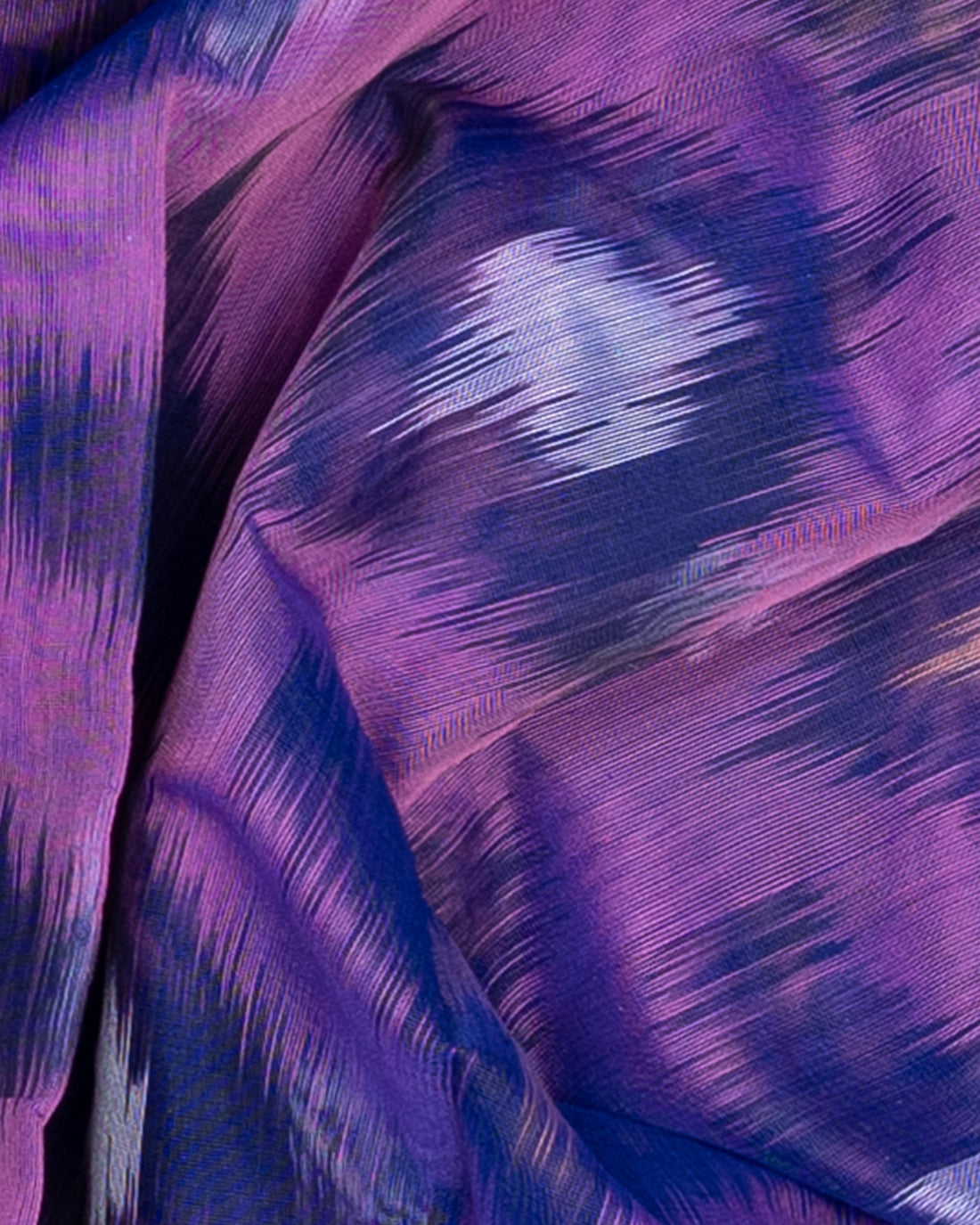 Pochampally Ikkat Handloom Cotton Saree - Purple