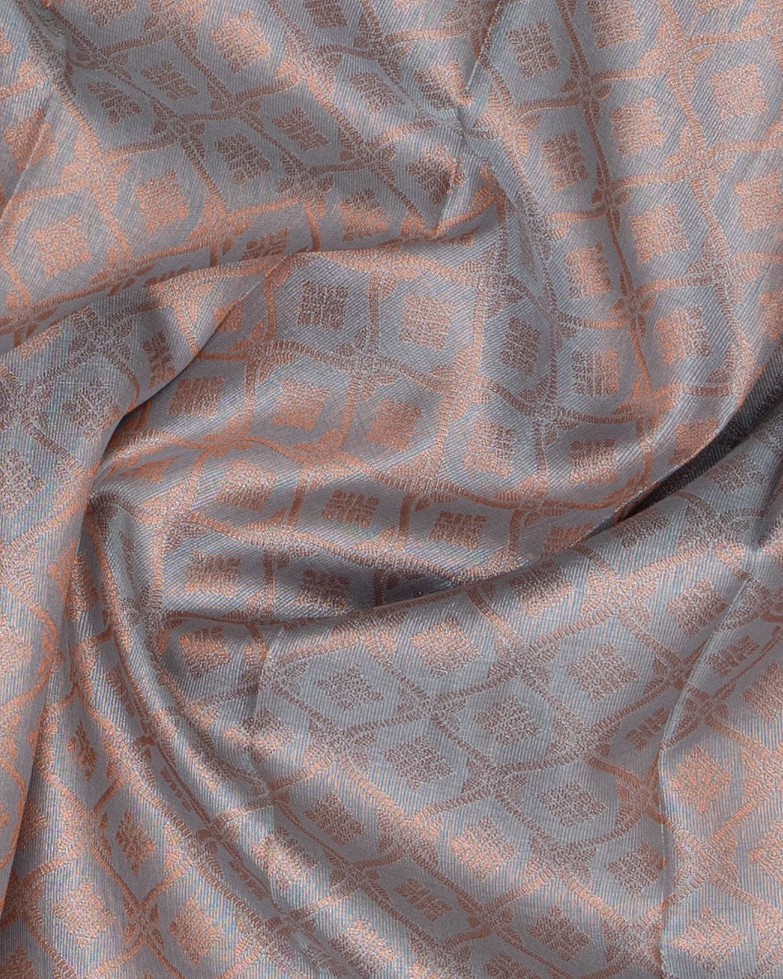 Grey Color Silk Cotton Saree