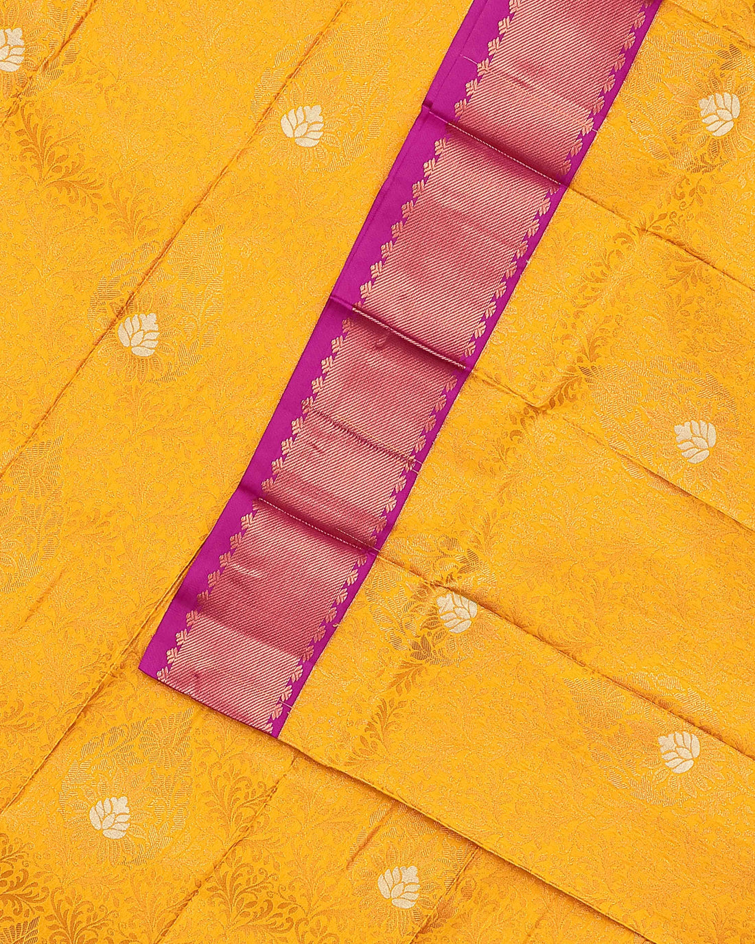 Premium Silk Saree - Yellow