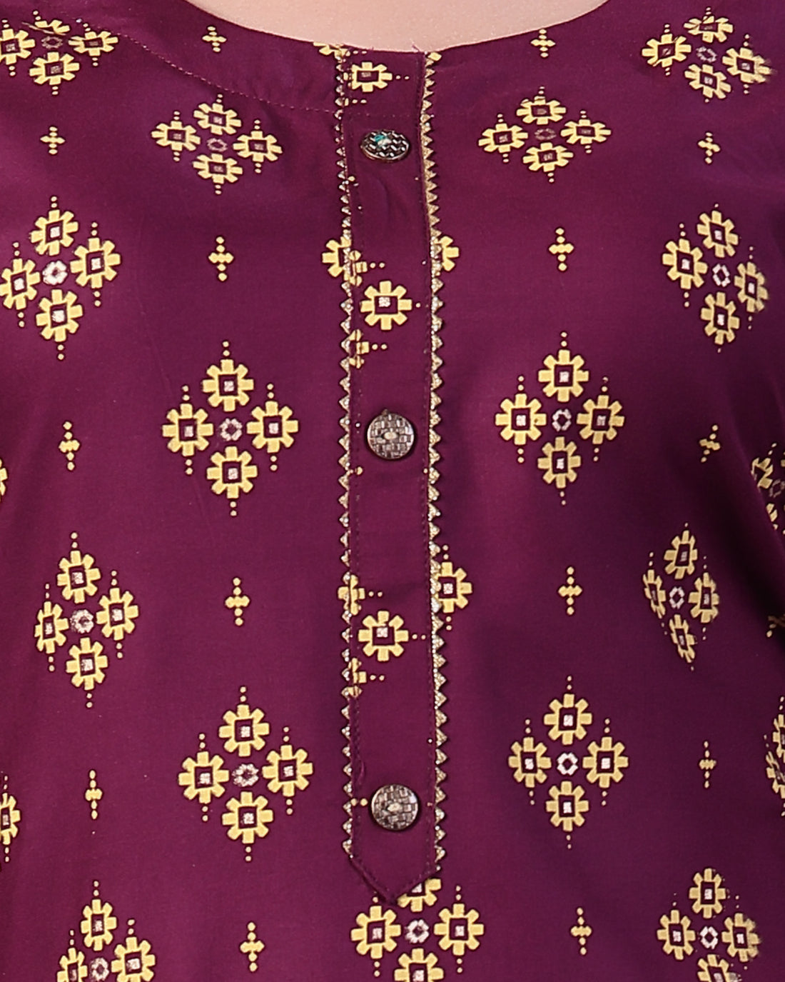 Maroon Colour Top & Palazzo Set