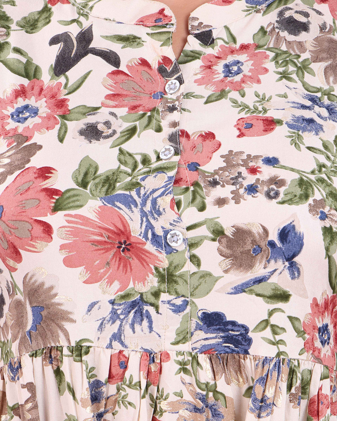 Women's Elegant Floral Printed Kurta - Multi