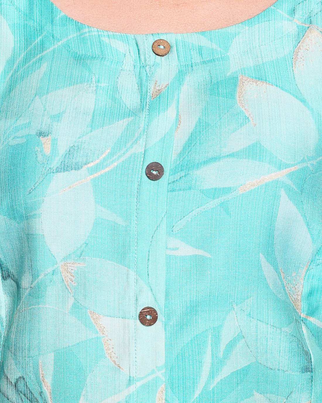 Elegant Women's Floral Printed Kurta with Palazzo Set - Light Blue