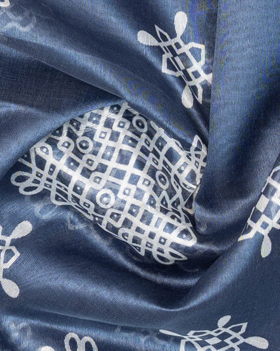 Navy Blue Colour Cotton Saree