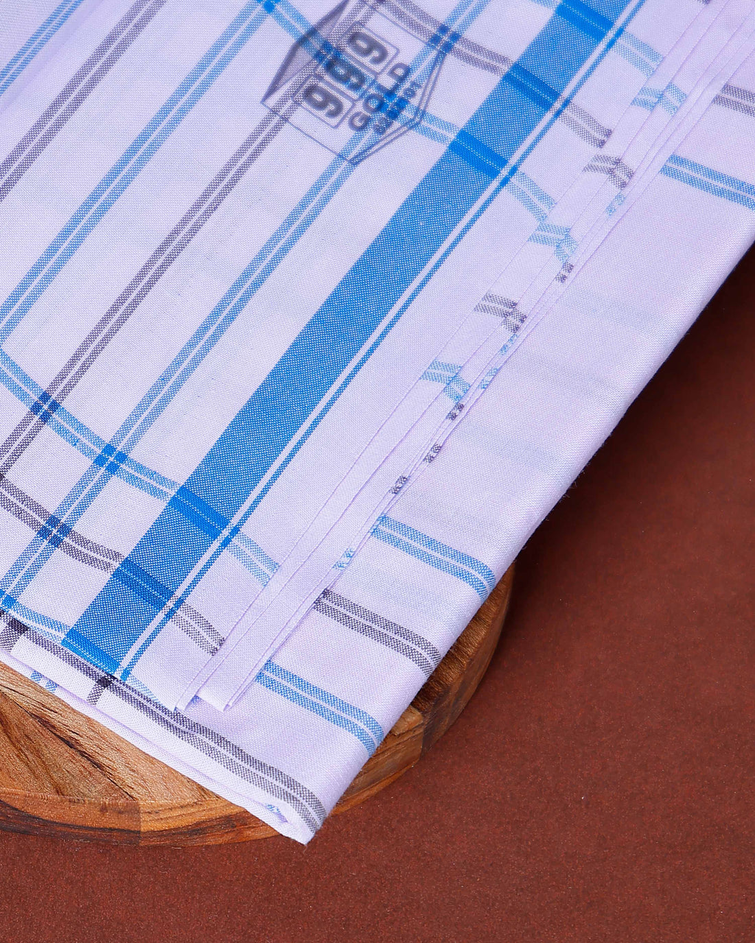 999 Brand Men's Premium Cotton Striped Lungi Stitched - White