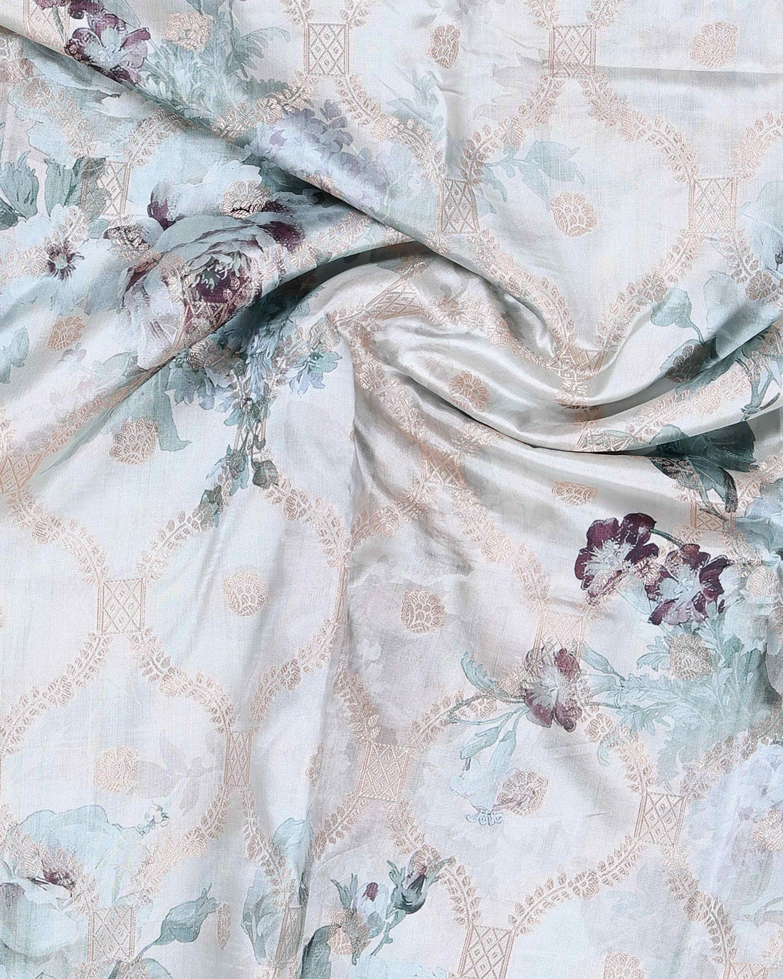 Dola Silk Saree With Woven Border - Off White