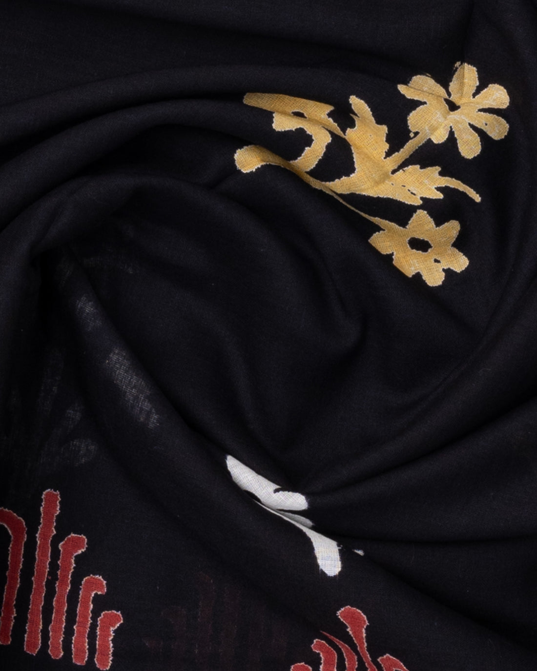 Black Colour Mul Mul Cotton Saree