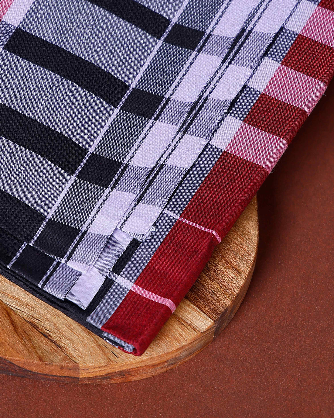 JKT Brand Men's Premium Cotton Stripes Lungi Stitched - Multi