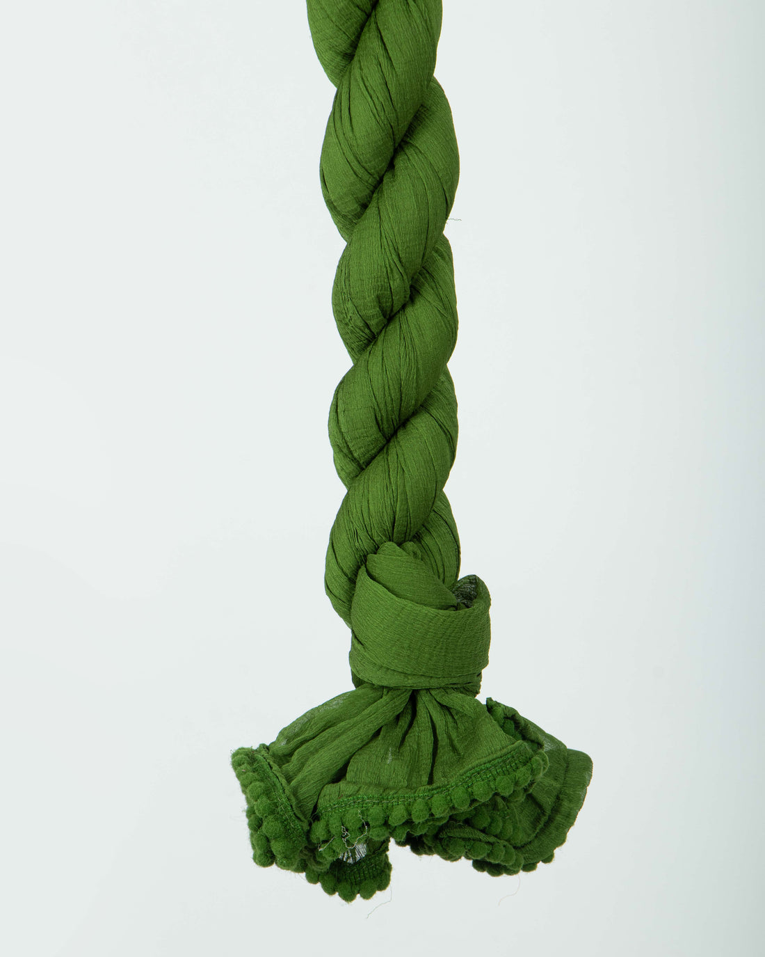 Green Colour Solid Stole