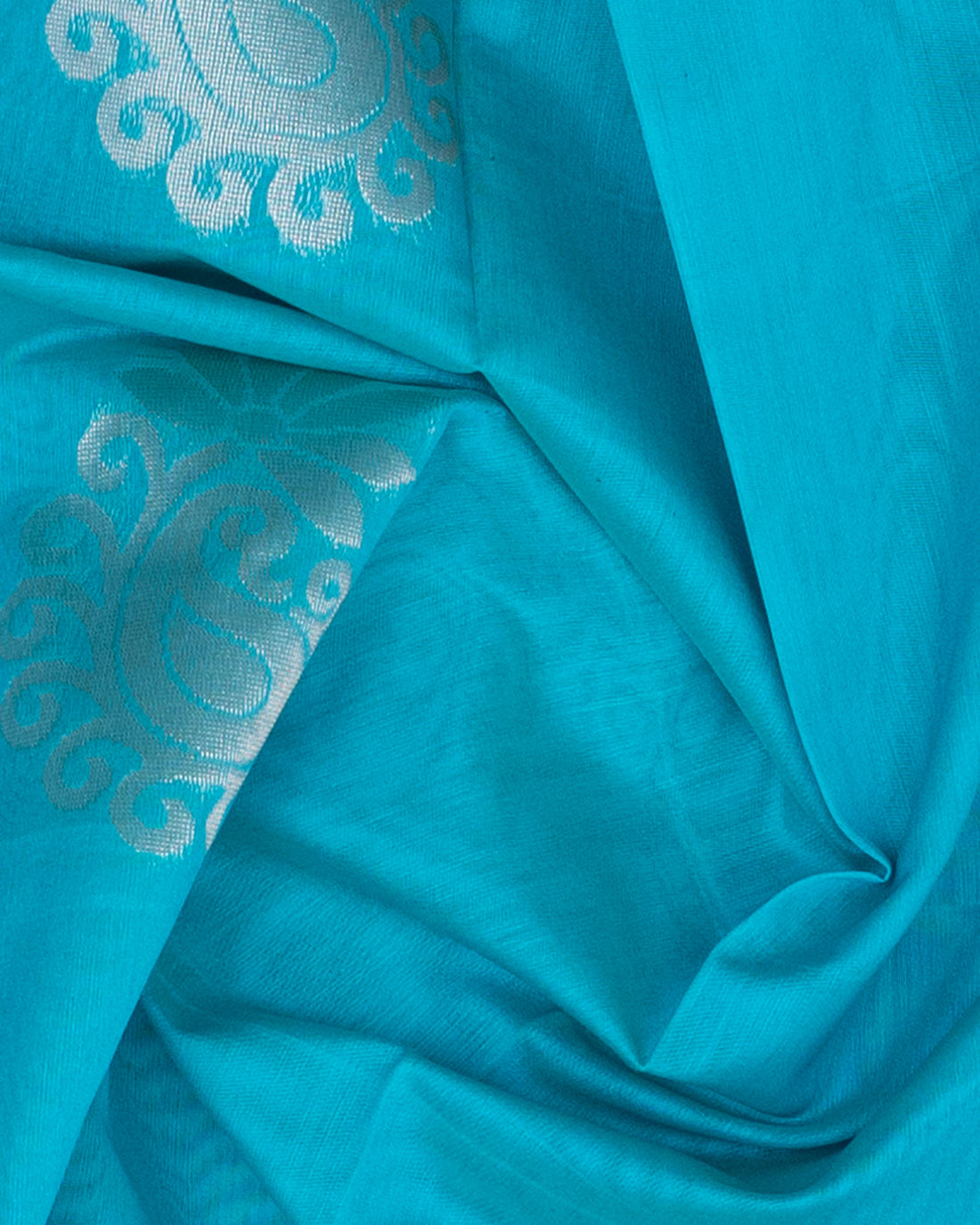 Blue Color Silk Cotton Saree