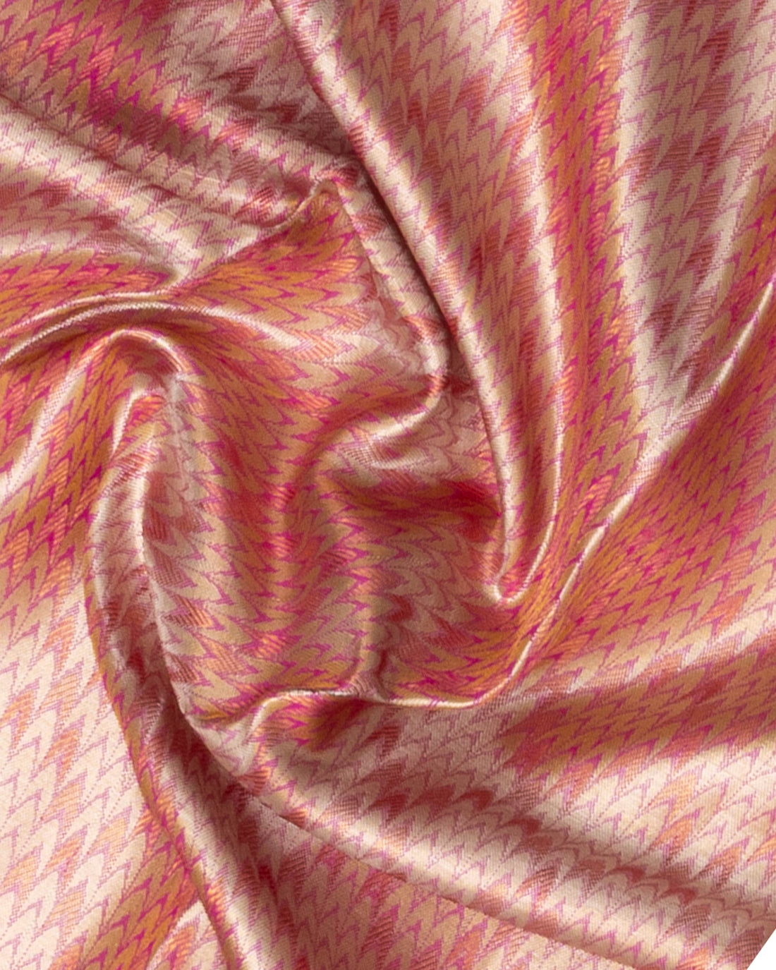 Exquisite Kanchipuram Tissue Saree with Intricate Weave & Floral Zari Border - Pink