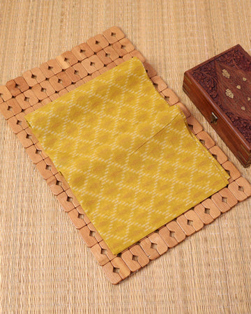 Traditional Women’s Cotton 1 Meter Blouse Material with Smooth Plain Criss Cross Weave - Green