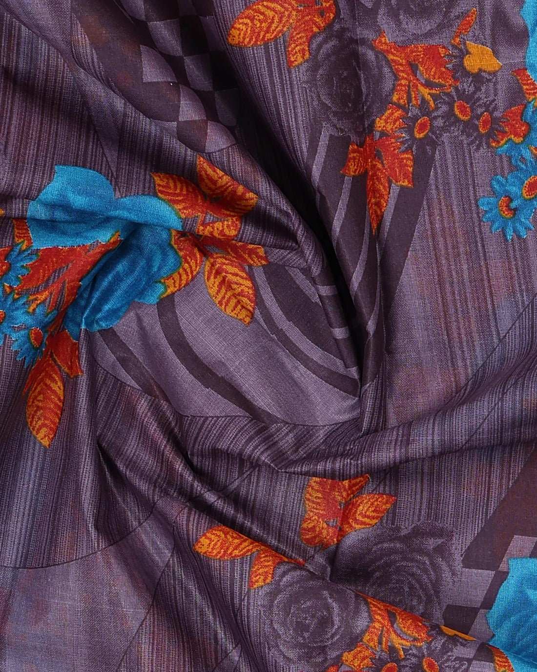 Graceful Voile Saree in Lightweight Finish - Multi