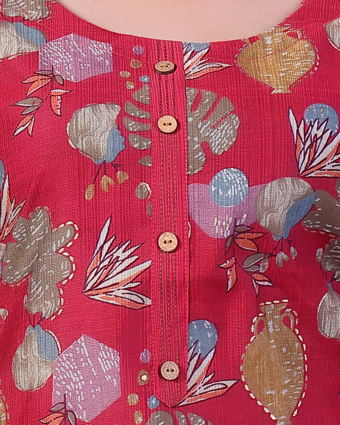 Red Colour Top & Palazzo Set