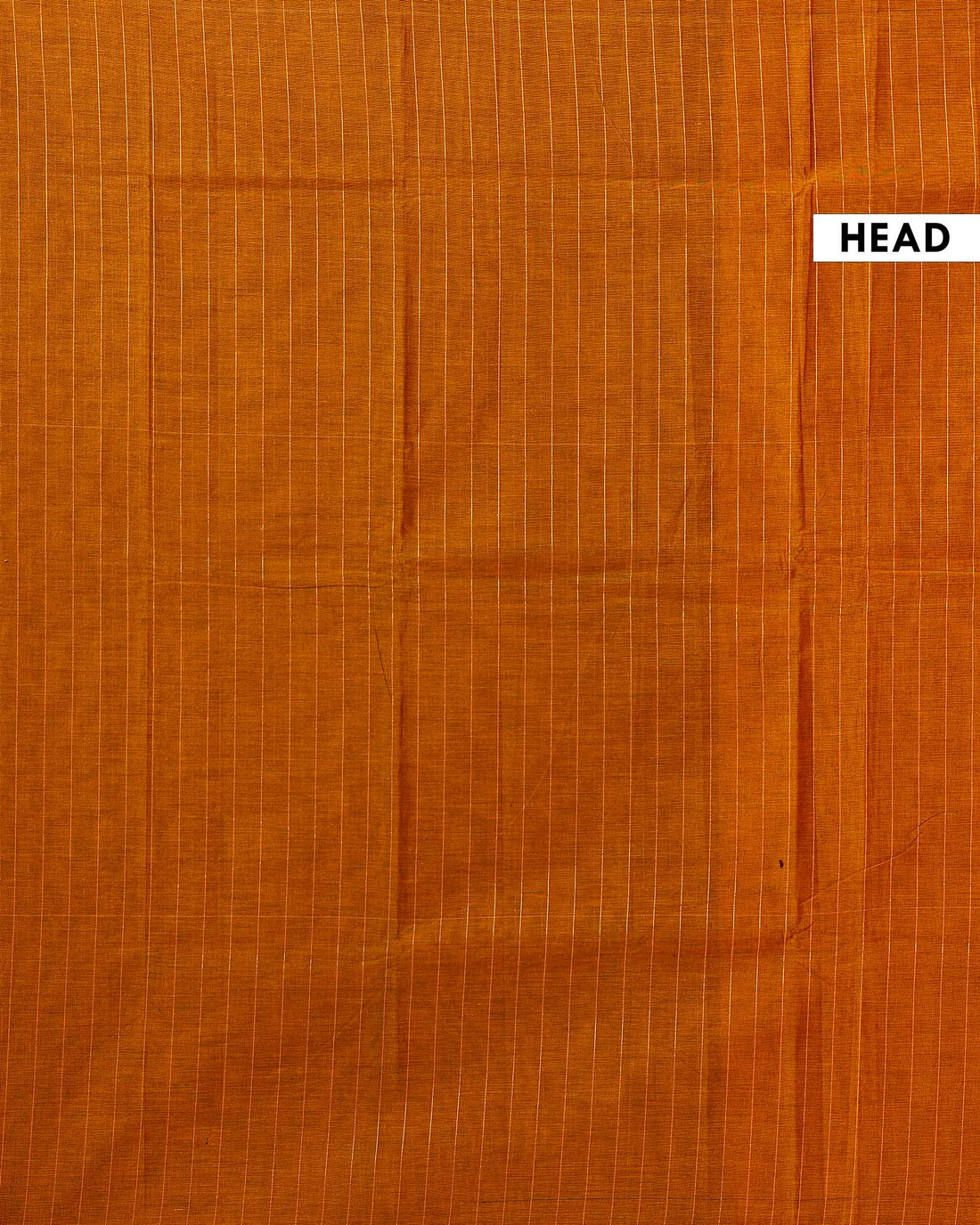 Traditional Chettinad Cotton Saree with Subtle Stripes and Traditional Weave - Brown