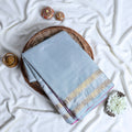 Banana Pith Saree With Elegant Gold Zari Border